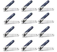 RIMEI Cortaúñas para uñas, 12 piezas Cortaúñas para pies y dedos, Cortaúñas de alta calidad Cortaúñas para el cuidado de las uñas Hecho de acero al carbono (Empaquetado por separado - 12 piezas)