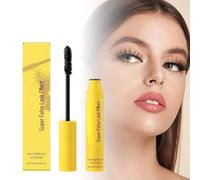 Rímel De Volumen, Máscara De Pestañas De Fibra De Seda Negra, Sin Manchas, Sin Rizos De Rizado, Máscaras De Pestañas Impermeables De Larga Duración