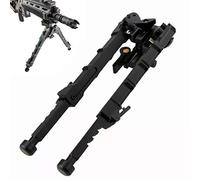 RimFly Bipode para Rifle V9 de Airsoft M-LOK Tactico Full Metal 6-9 Pulgadas Plegable para Caza con Rail Picatinny 20mm Giratorio y Base Antideslizante y Altura Regulable Tripode Armas