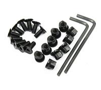 RimFly Tornillos MLOK Set 10 Unidades + 10 Tuercas + Llave Allen Kit Pernos KeyMod y T-UTS para Airsoft y Rifle Accesorios Rail Picatinny y Weaver Tactico Armas Caza Montura Visor