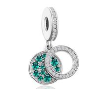 Rimgoris 925 argento sterling ciondolo Diy Trendy argento sterling fortunato quattro foglie perline Charm adattarsi braccialetti originali donne gioielli ciondolo regali