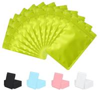 Rimiko 100 Piezas de Bolsa Opaco de Resellable de Aluminio Mylar Zip lock Bags, Bolsa Pequeña Plana con Cierre, Bolsa de Plástico para Alimentos y Muestras (Verde, 8x13cm)