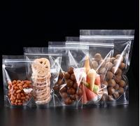 Rimiko 100 Piezas de Bolsas Ziplock de Pie para Alimentos, Bolsas Hermético Reutilizables, Empaque Transparente para Almacenamiento Snacks, Granos Café, Paquete al por Menor (10x15cm)