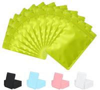 Rimiko 50 Piezas de Bolsa Opaco de Resellable de Aluminio Mylar Zip lock Bags, Bolsa Pequeña Plana con Cierre, Bolsa de Plástico para Alimentos y Muestras (Verde, 7x10cm)