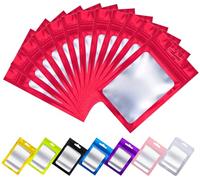 Rimiko 50 Piezas de Bolsas de Aluminio Resellables, Bolsas Mylar Herméticas Planas para Alimentos, Bolsas Pequeñas con Cierre Zip, Bolsas Plásticas para el Embalaje del Producto (Rajo, 7x10 cm)