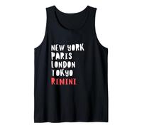 Rimini City Lover Italia Traveler Holidays Souvenir Fun tee Camiseta sin Mangas