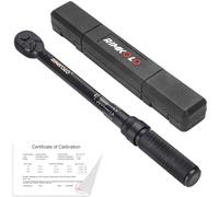 RIMKOLO Juego de llaves dinamométricas de clic de 1/2 pulgada, llave dinamométrica de bicicleta de doble dirección de 72 dientes con hebilla (10-150 pies-libras/13.6-203.3 Nm)