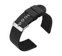 Rimmean 1 Correa de 18 mm, 20 o 22 for Galaxy 5 Pro (42, 46 mm), Active1, Active2, Gear S3 y Frontier Sports(Black,22mm)