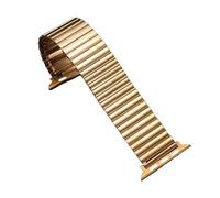 Rimmean 1 Correa de expansión Acero Inoxidable for Relojes Las Series 10, 9, 8, 7, 6, 5, 4 y 3 for iWatch 40 mm, 44/42, 45/49(Gold,S10-46mm(42-44mm) L)