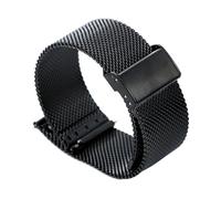 Rimmean 1 Correa de Reloj 18 mm, 20 o 22, Metal, for Watch GT5/GT4, Compatible con Galaxy 7/6/5/4(Black,22mm)