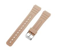 Rimmean 1 Correa de Reloj 18 mm for F91W W-800H SGW400 F84 F105/108 A158/168 AE1200/1300, Suave, for Hombre, Pulsera muñeca(Khaki,18mmGold Buckle)