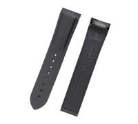 Rimmean 1 Correa de Reloj 20 mm y 22 con Extremo Curvo, Resistente al Agua, Deportiva, Accesorios for Pulseras(Black Strap,20mm)