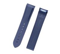 Rimmean 1 Correa de Reloj 20 mm y 22 con Extremo Curvo, Resistente al Agua, Deportiva, Accesorios for Pulseras(Blue Strap,22mm)