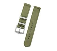 Rimmean 1 Correa de Reloj 20 mm y 22, Suave, Deportiva, Repuesto, Universal, Lona(A2.Military Green,22mm)