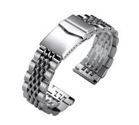 Rimmean 1 Correa de Reloj Acero Inoxidable con eslabones atornillados, 20/22 mm, Hebilla Plegable sólida, for Hombre y Mujer, Pulsera(20mm)