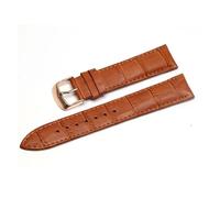 Rimmean 1 Correa de Reloj Cuero Genuino 24 mm con Hebilla Acero y Pasador(Orange-RG)