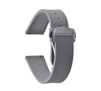 Rimmean 1 Correa FKM de 20 mm for Reloj, Hebilla Plegable, Universal, for Pulsera Buceo(Gold)