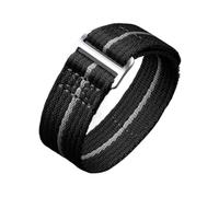 Rimmean 1 Correa Universal de 20 mm y 22 for Reloj Inteligente, Pulsera Deportiva Lona for Hombre Mujer, Accesorios for(Black Grey,22mmS (About 160mm))