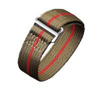 Rimmean 1 Correa Universal de 20 mm y 22 for Reloj Inteligente, Pulsera Deportiva Lona for Hombre Mujer, Accesorios for(Green Red,22mm L (About 180mm))