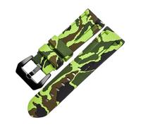 Rimmean 1 Correa Universal for Reloj de Pulsera, Color Azul Camuflaje Gris, Disponible en 20 mm, 22, 24 y 26(Camo Green Black,26mm)