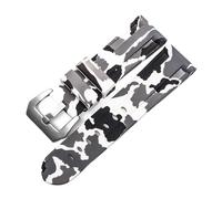 Rimmean 1 Correa Universal for Reloj de Pulsera, Color Azul Camuflaje Gris, Disponible en 20 mm, 22, 24 y 26(Camo White Silver,20mm)