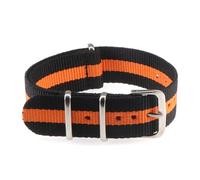 Rimmean 1 Pieza de 20 mm Tela Deportiva for cinturón, Accesorios for, Correas Reloj Negras con Hebilla(121)