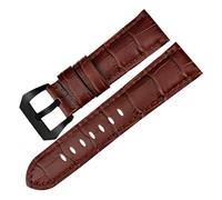 Rimmean 1 Pieza de Accesorios for Reloj 22 mm, 24 y 26, Correa Cuero Genuino for Pulsera cinturón(Brown BB,24mm)