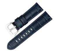 Rimmean 1 Pieza de Accesorios for Reloj 22 mm, 24 y 26, Correa Cuero Genuino for Pulsera cinturón(Sapphire Blue BS,24mm)