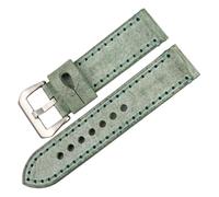 Rimmean 1 Pieza de Accesorios for Reloj, Correa Cuero marrón Vintage 22 mm y 24(Green S,22mm)