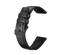 Rimmean 1 Pulsera de Cuero for Reloj Inteligente Amazfit Helio, T-Rex3 Pro 48 mm, GTR3 y Bip 6 5(Black BK)