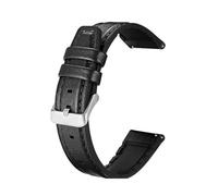 Rimmean 1 Pulsera de Cuero for Reloj Inteligente Amazfit Helio, T-Rex3 Pro 48 mm, GTR3 y Bip 6 5(Black si)