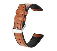 Rimmean 1 Pulsera de Cuero for Reloj Inteligente Amazfit Helio, T-Rex3 Pro 48 mm, GTR3 y Bip 6 5(Brown si)