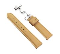 Rimmean 1 Pulsera Impermeable con Hebilla de Mariposa 20 mm y 22 for Hombre Mujer(Yellow,22mmBlack Buckle)