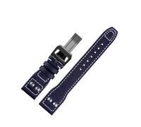 Rimmean 1 Unidad. Correa de Piel auténtica for Reloj Inteligente IWC Pilot, Brazalete Vacuno con Hebilla Plegable for Hombre y Mujer (Tallas 20/21/22)(A-S,21mm)