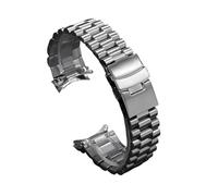 Rimmean 1 Unidad de Correa Acero Inoxidable con Extremo Curvo 18/19/20/21/22/23/24/26 mm for Pulsera SKX007 SKX009(Style B,22mm)