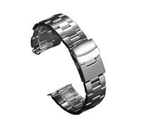 Rimmean 1 Unidad de Correa Acero Inoxidable con Extremo Curvo 18/19/20/21/22/23/24/26 mm for Pulsera SKX007 SKX009(Style C,22mm)