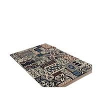 Rimmean 1pc Area Rug with Geometric Pattern In Blue, Brown, and Cream For Bedroom Living Room Playroom(2,50x80cm)