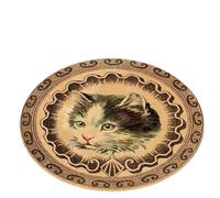 Rimmean 1pc Cute Sweet Cat Pattern Round Rug Vintage Portrait Design Home Decor Carpet Soft Non-Slip Floor Mat For Living Room(4,80x80cm)