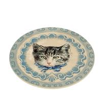 Rimmean 1pc Cute Sweet Cat Pattern Round Rug Vintage Portrait Design Home Decor Carpet Soft Non-Slip Floor Mat For Living Room(2,120x120cm)