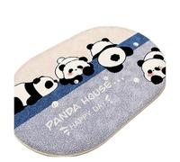 Rimmean Alfombra Absorbente con Diseño De Panda for Baño, Felpudo Suave for El, Dormitorio, Sala Estar, Bienvenida A Casa, 1 Ud(CXS1,60X90CM 2X2.95FT)