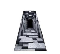 Rimmean Alfombra con Estampado 2D De Abismo Sin Fin, Pista Juego, Pasillo Largo, Porche, Sala Estar, Dormitorio, Decorativa for Suelo, 1 Ud(3,50x150CM)