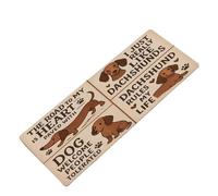 Rimmean Alfombra Suave for Puerta con Estampado De Perro Salchicha, Tapete Antideslizante for Suelo Cocina, Regalos for Cabecera Dormitorio, 1 Ud(5,40X120CM)