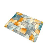 Rimmean Almohadilla for Puerta De Abismo con Ilusión Óptica, Textura Piedra, Azul Y Negro, Náutica, Muy Dormitorio, Cocina, Baño Hogar, 1 Ud(2,50X80cm)