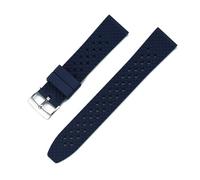 Rimmean Correa de 22 mm y 20 for Galaxy Watch3 46, Gear S3 Frontier, Amazfit Bip Active2, Pulsera FKM for Watch GT(Blue,20mm)