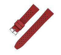 Rimmean Correa de 22 mm y 20 for Galaxy Watch3 46, Gear S3 Frontier, Amazfit Bip Active2, Pulsera FKM for Watch GT(Red,20mm)