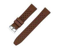 Rimmean Correa de 22 mm y 20 for Galaxy Watch3 46, Gear S3 Frontier, Amazfit Bip Active2, Pulsera FKM for Watch GT(Brown,22mm)
