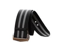 Rimmean Correa de Reloj Acanalada con Cierre desplegable 20 mm y 22 for Hombre, Correa Deportiva Hebilla Plegable(BlackGray,22mm)