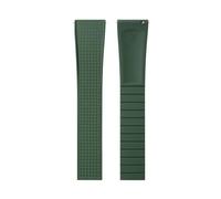 Rimmean Correa de Reloj Caucho fluorado CTS 18/19 mm con Hebilla Mariposa(Green,18mmWith Buckle)