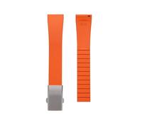 Rimmean Correa de Reloj CTS 18, 19 y 20 mm, Ajustable, Universal, for Hombre Mujer(Orange with Buckle,19mm)