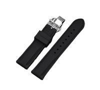 Rimmean Correa de Reloj Deportiva Acero Inoxidable con Hebilla Mariposa, 18 mm, 20, 22 y 24(Black,20mm)
